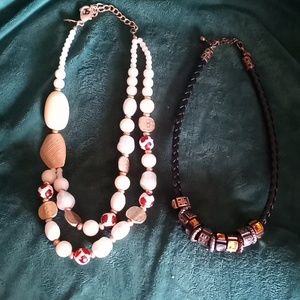 LNC Pair Chico's Necklaces